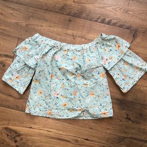 Anthropologie off the shoulder top